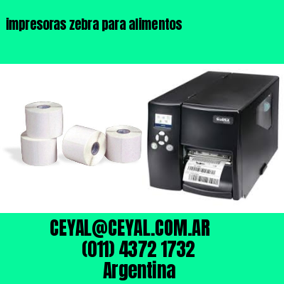 impresoras zebra para alimentos