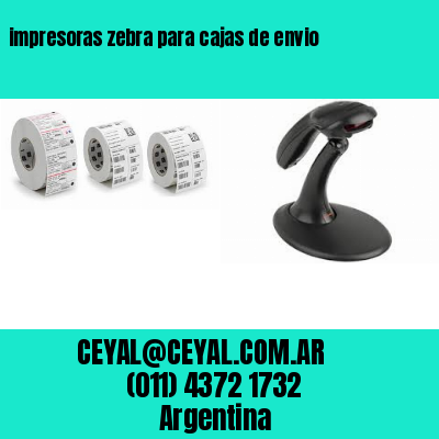 impresoras zebra para cajas de envio