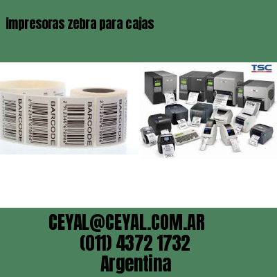impresoras zebra para cajas