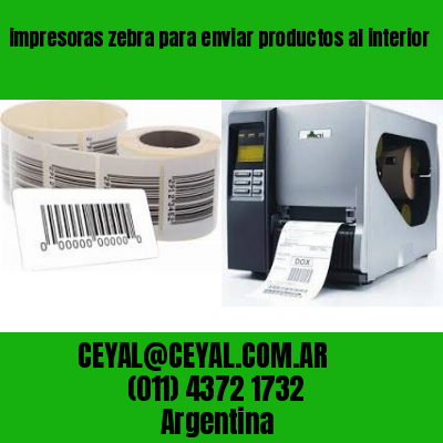 impresoras zebra para enviar productos al interior
