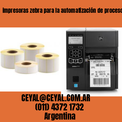 impresoras zebra para la automatización de procesos