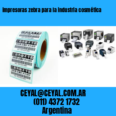 impresoras zebra para la industria cosmética