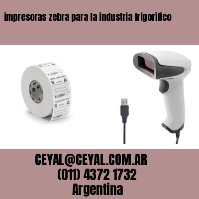 impresoras zebra para la industria frigorífico