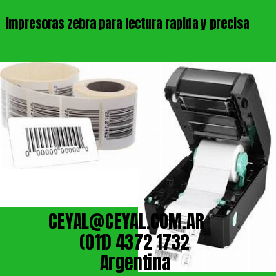 impresoras zebra para lectura rapida y precisa