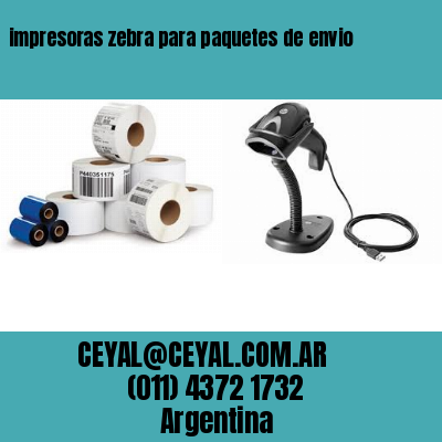 impresoras zebra para paquetes de envio