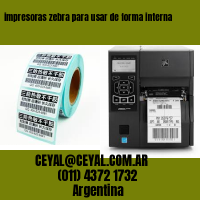 impresoras zebra para usar de forma interna