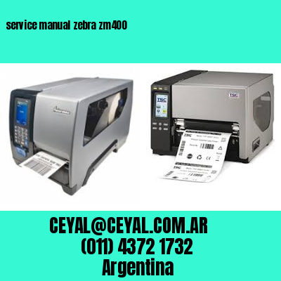service manual zebra zm400