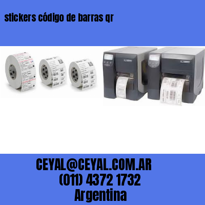 stickers código de barras qr
