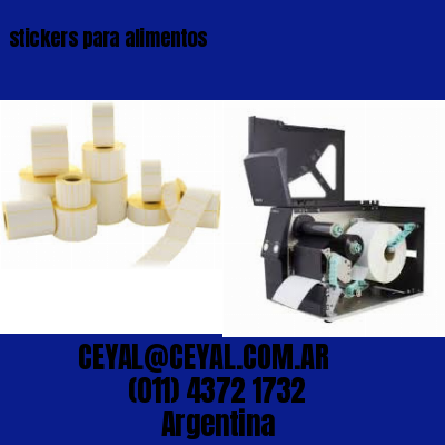 stickers para alimentos