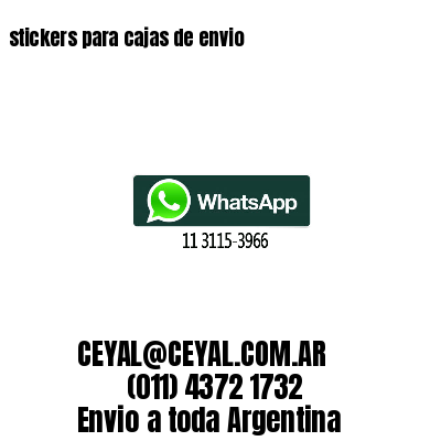 stickers para cajas de envio