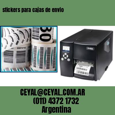 stickers para cajas de envio