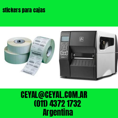 stickers para cajas