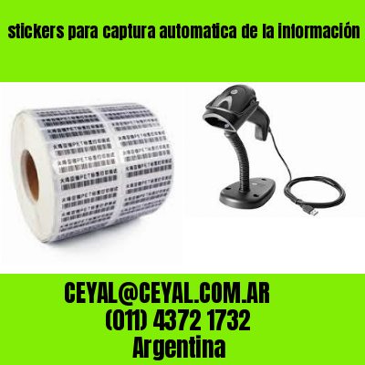 stickers para captura automatica de la información