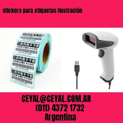 stickers para etiquetas ilustración