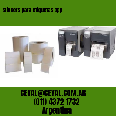 stickers para etiquetas opp