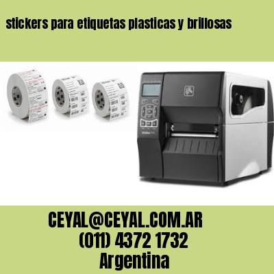 stickers para etiquetas plasticas y brillosas