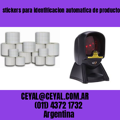 stickers para identificacion automatica de productos