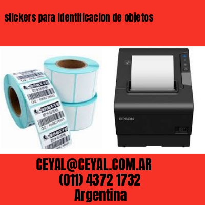 stickers para identificacion de objetos