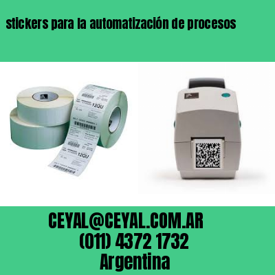 stickers para la automatización de procesos