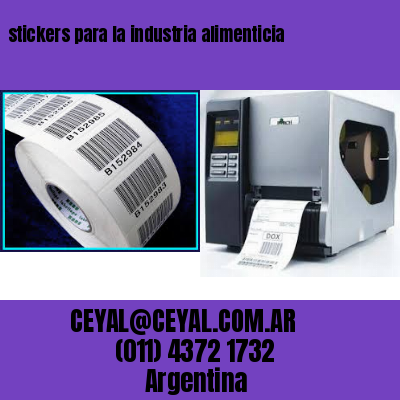 stickers para la industria alimenticia