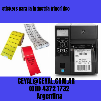 stickers para la industria frigorífico