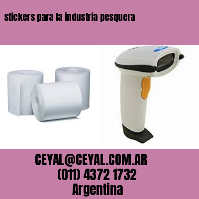 stickers para la industria pesquera