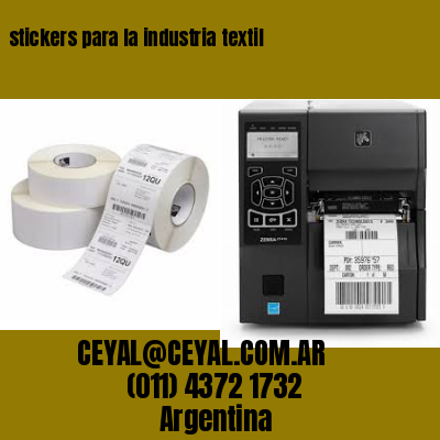 stickers para la industria textil