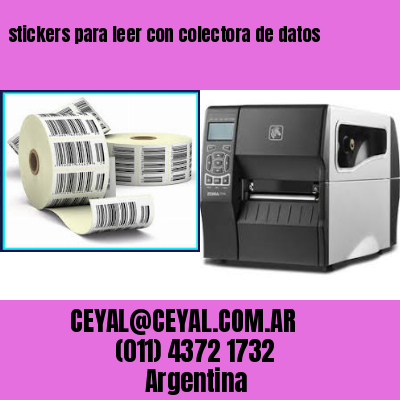 stickers para leer con colectora de datos