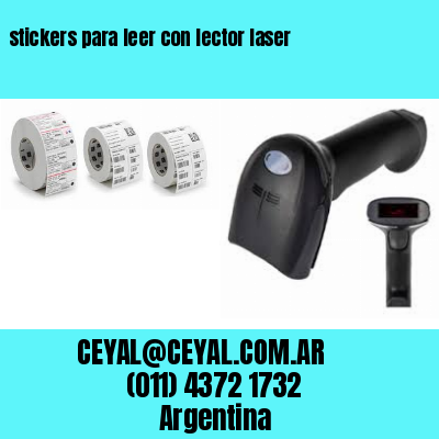 stickers para leer con lector laser