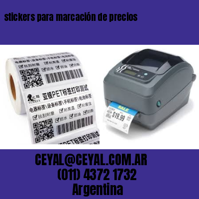 stickers para marcación de precios