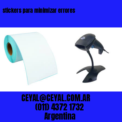 stickers para minimizar errores