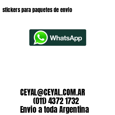 stickers para paquetes de envio
