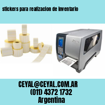 stickers para realizacion de inventario