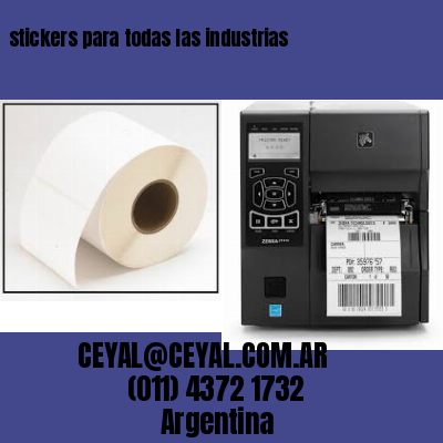 stickers para todas las industrias
