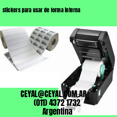 stickers para usar de forma interna