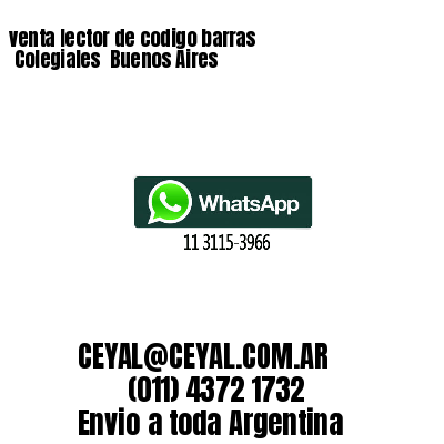 venta lector de codigo barras 	Colegiales  Buenos Aires