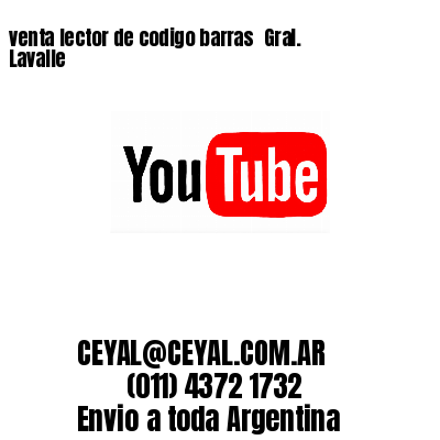 venta lector de codigo barras 	Gral. Lavalle