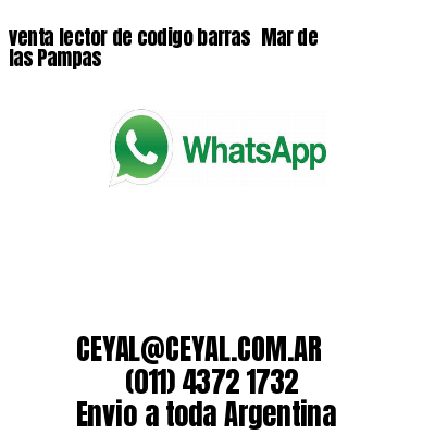 venta lector de codigo barras 	Mar de las Pampas