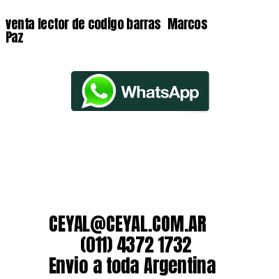 venta lector de codigo barras 	Marcos Paz