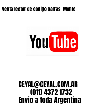 venta lector de codigo barras 	Monte