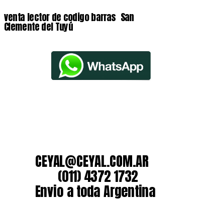 venta lector de codigo barras 	San Clemente del Tuyú