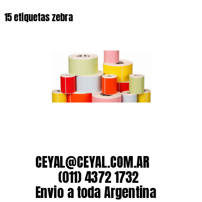15 etiquetas zebra