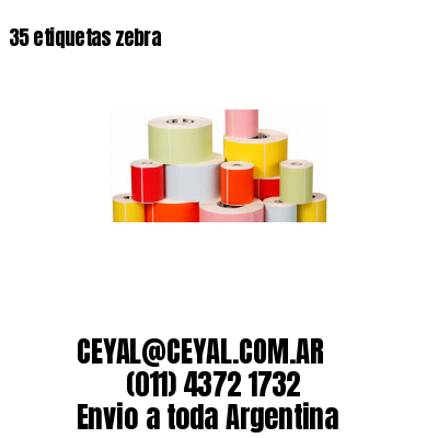 35 etiquetas zebra