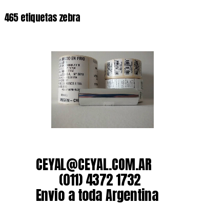 465 etiquetas zebra