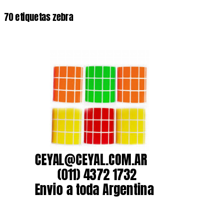 70 etiquetas zebra
