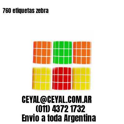 760 etiquetas zebra