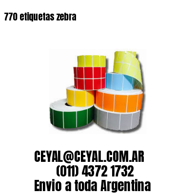 770 etiquetas zebra