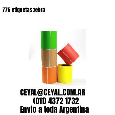 775 etiquetas zebra