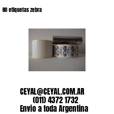 80 etiquetas zebra