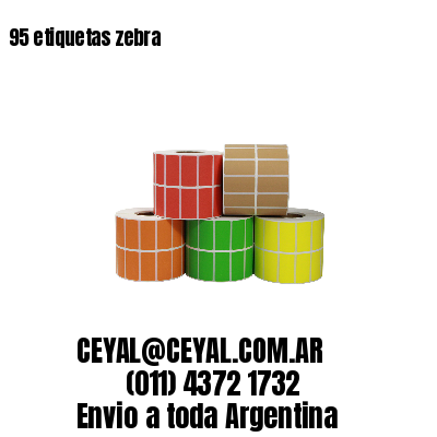 95 etiquetas zebra